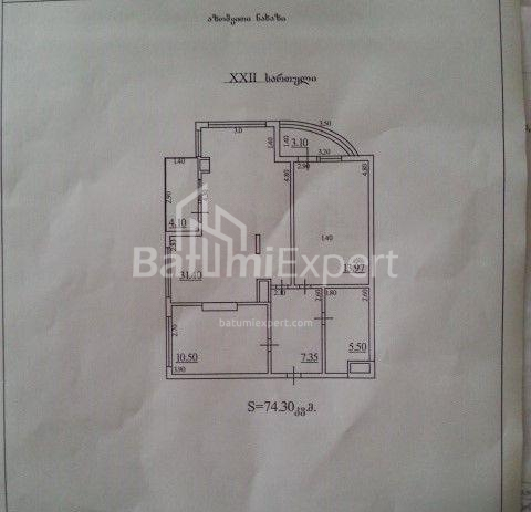 Квартира 74 м² - Тбел-Абусеридзе, Батуми, Грузия