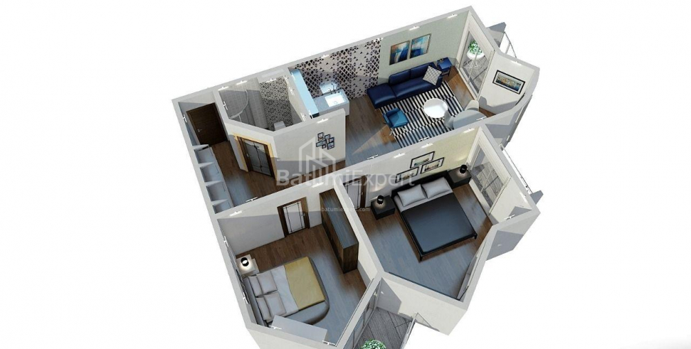 Квартира 71 м² - Петра Багратиони, Батуми, Грузия