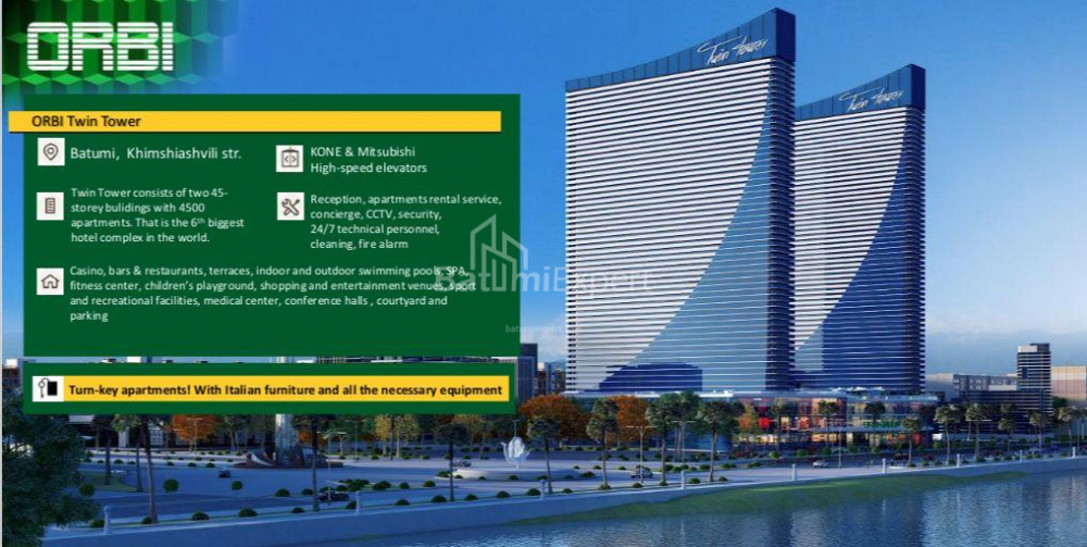 Квартира 33 м² - Юрьевская, Батуми, Грузия