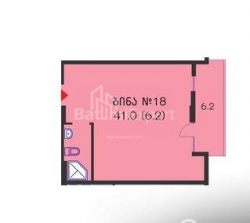 Квартира 2-комн 41 м² - Юрьевская, Батуми
