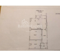 Квартира 3-комн 73 м² - Иване Джавахишвили, Батуми