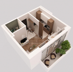 Квартира 27 м² - Давида Агмашенебли, Батуми, Грузия