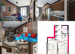 Квартира 1-комн 53 м² - Юрьевская, Батуми