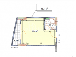 Квартира 1-комн 31.3 м² - Шерифа Химшиашвили, Батуми