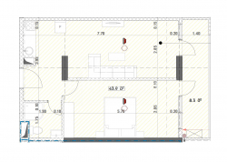 Строящийся объект 52.2 м² - Григола Лорткипанидзе, Батуми, Грузия