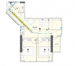 Строящийся объект 59.4 м² - Григола Лорткипанидзе, Батуми, Грузия