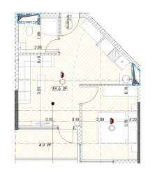 Строящийся объект 2-комн 38.5 м² - Григола Лорткипанидзе, Батуми