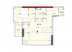 Строящийся объект 50.5 м² - Григола Лорткипанидзе, Батуми, Грузия